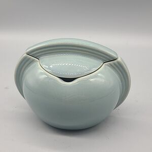 Oneida CULINARIA Blue Sage (Slate Blue) Sugar Bowl DISCONTINUED Stoneware New